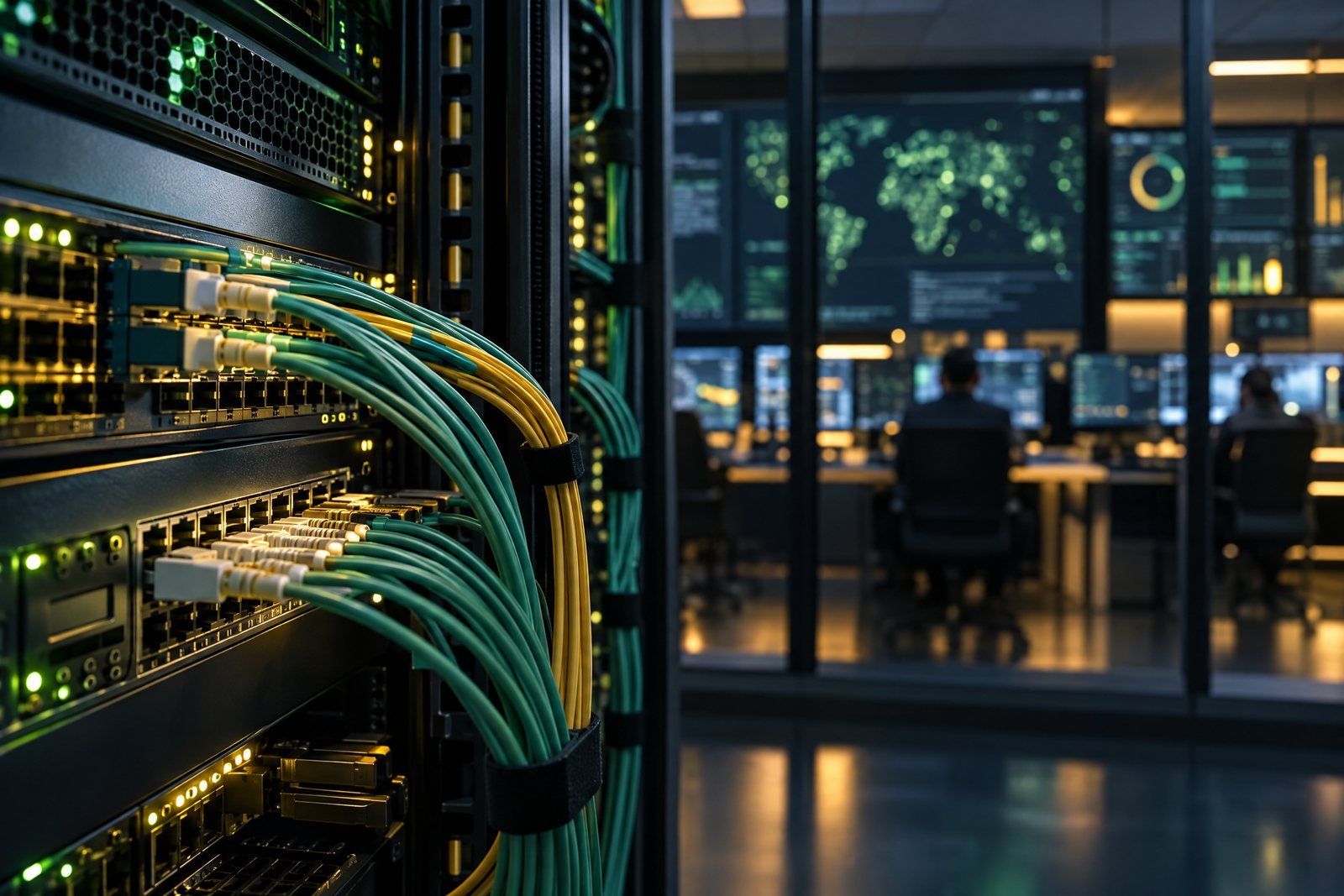 Fibre and enterprise network equipment in an operations environment